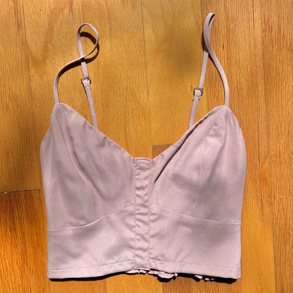 New Reformation Bustier Crop Top, Longline Bra Top, Size Small - Picture 2 of 12